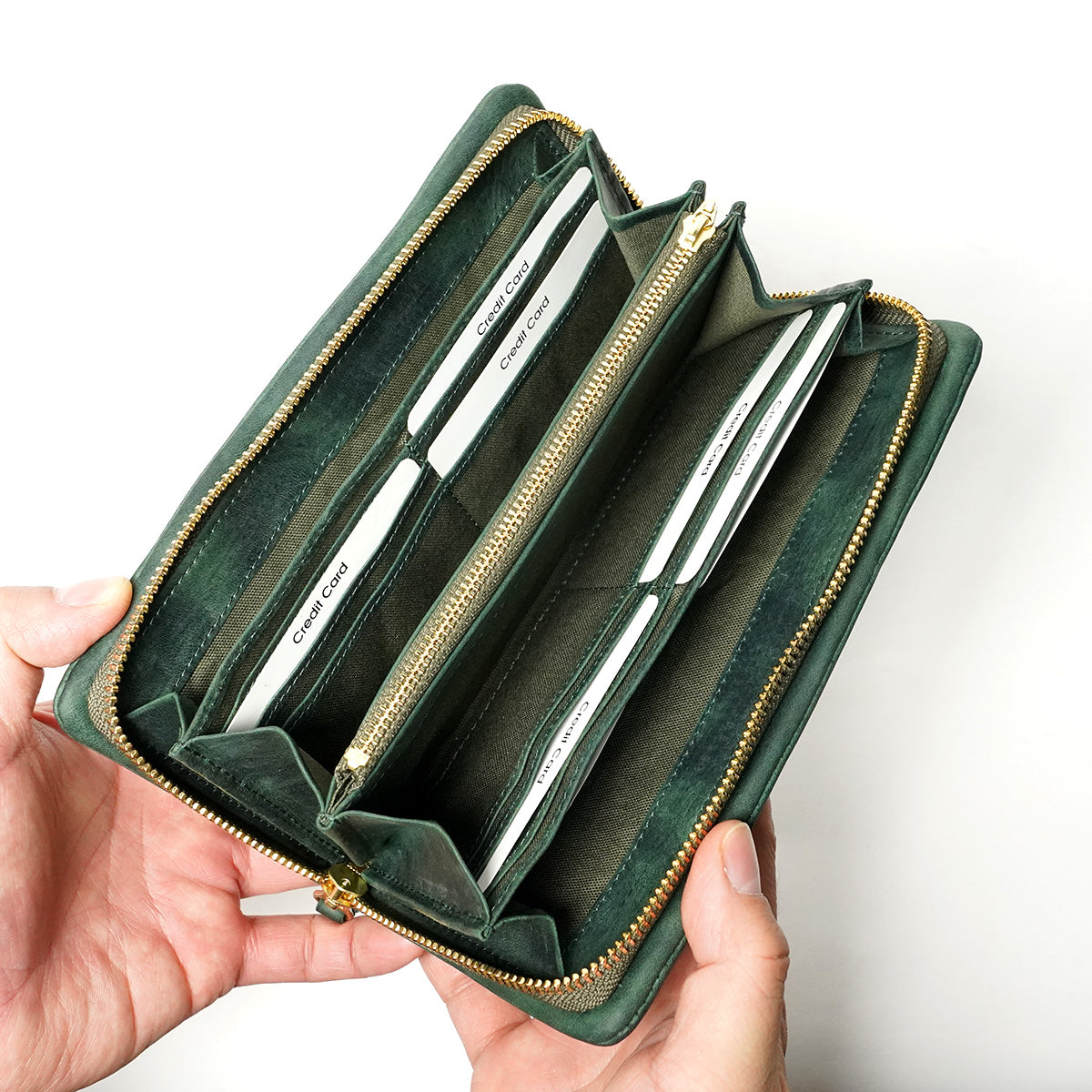 BUKU LEATHER - Round Zipper Long Wallet ZYS350