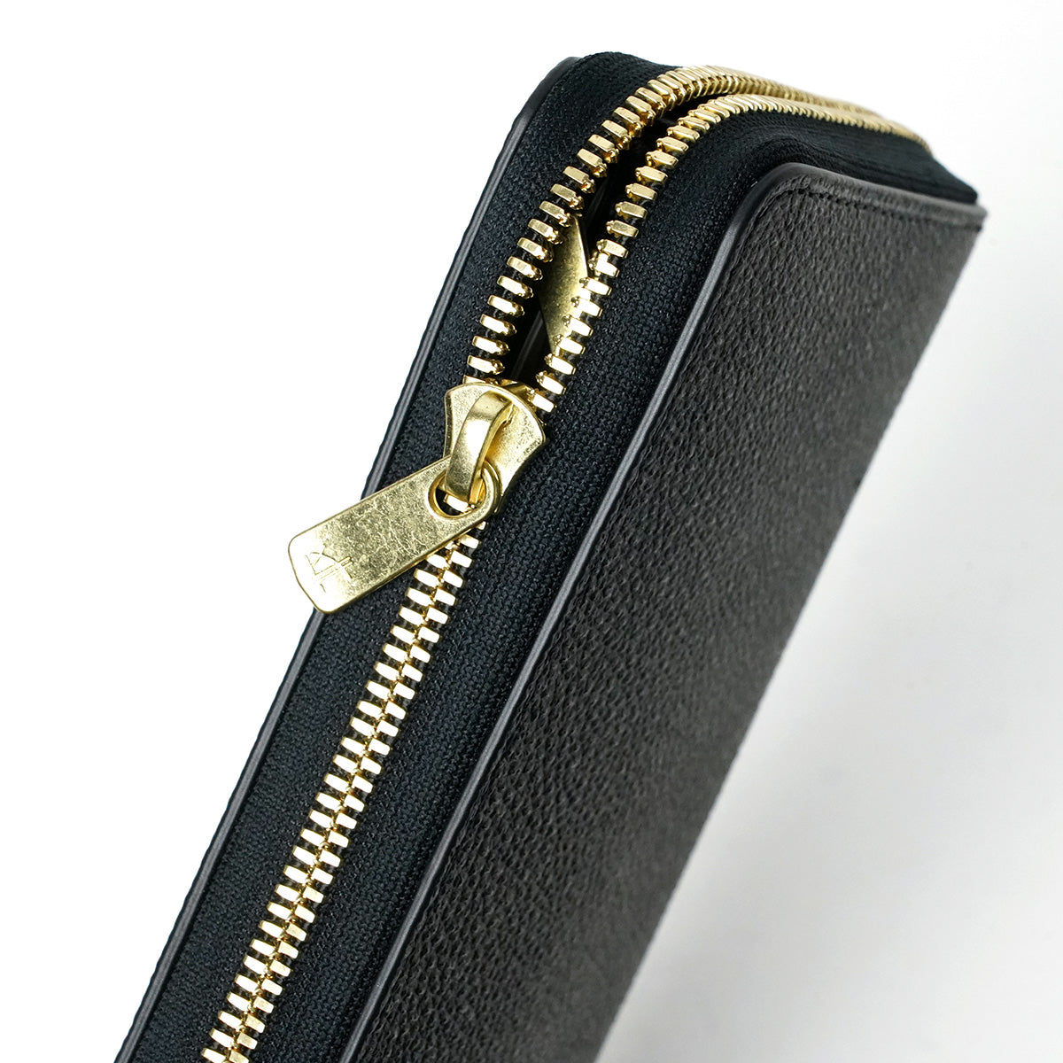 Himeji Kurozan Leather Round Zipper Long Wallet ZYS390