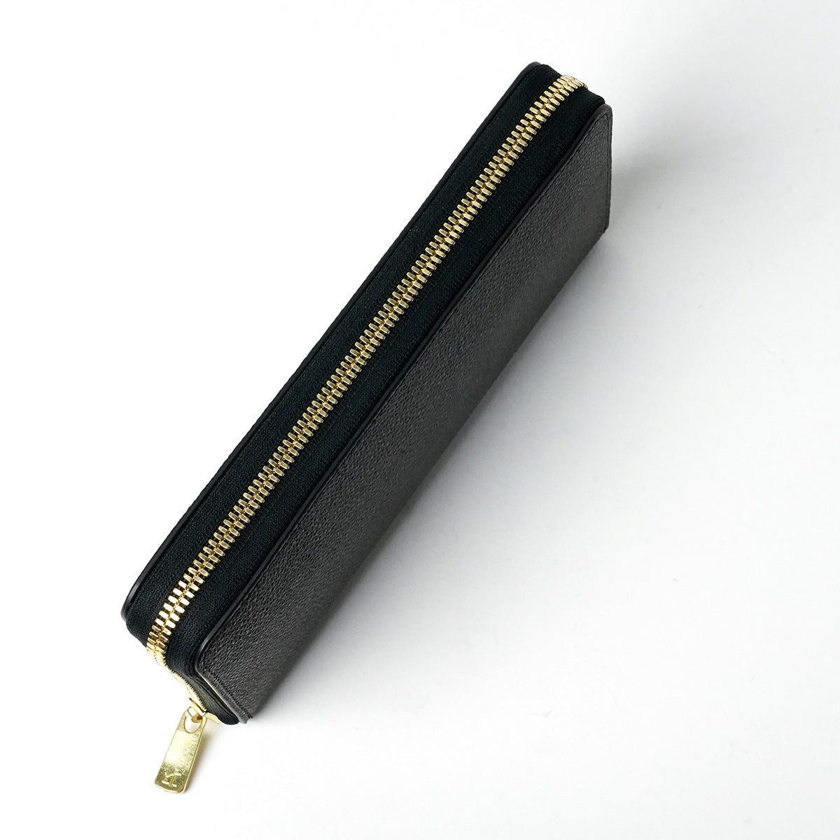 Himeji Kurozan Leather Round Zipper Long Wallet ZYS390