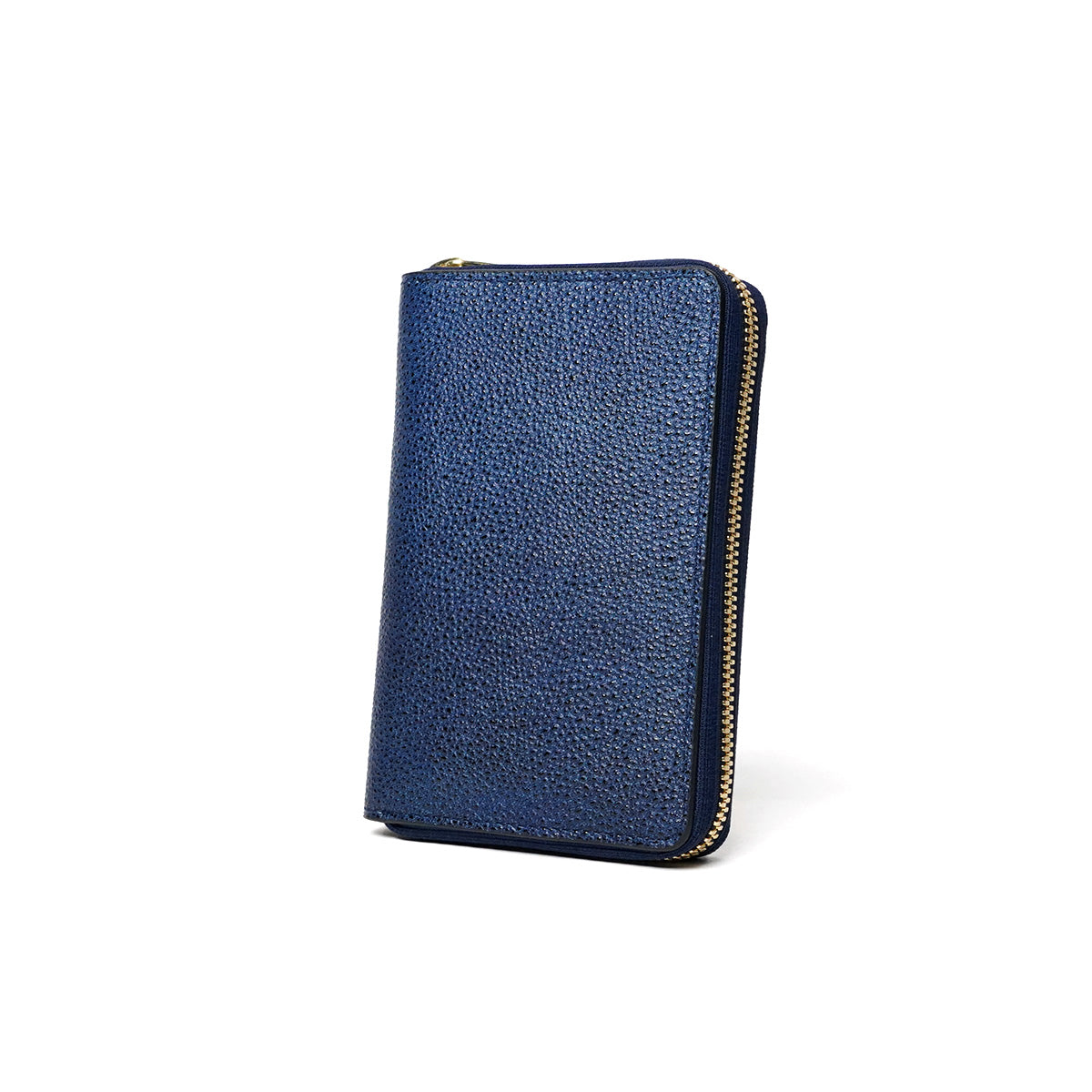 Himeji Kurozan Leather Round Zipper Half Wallet ZYS391