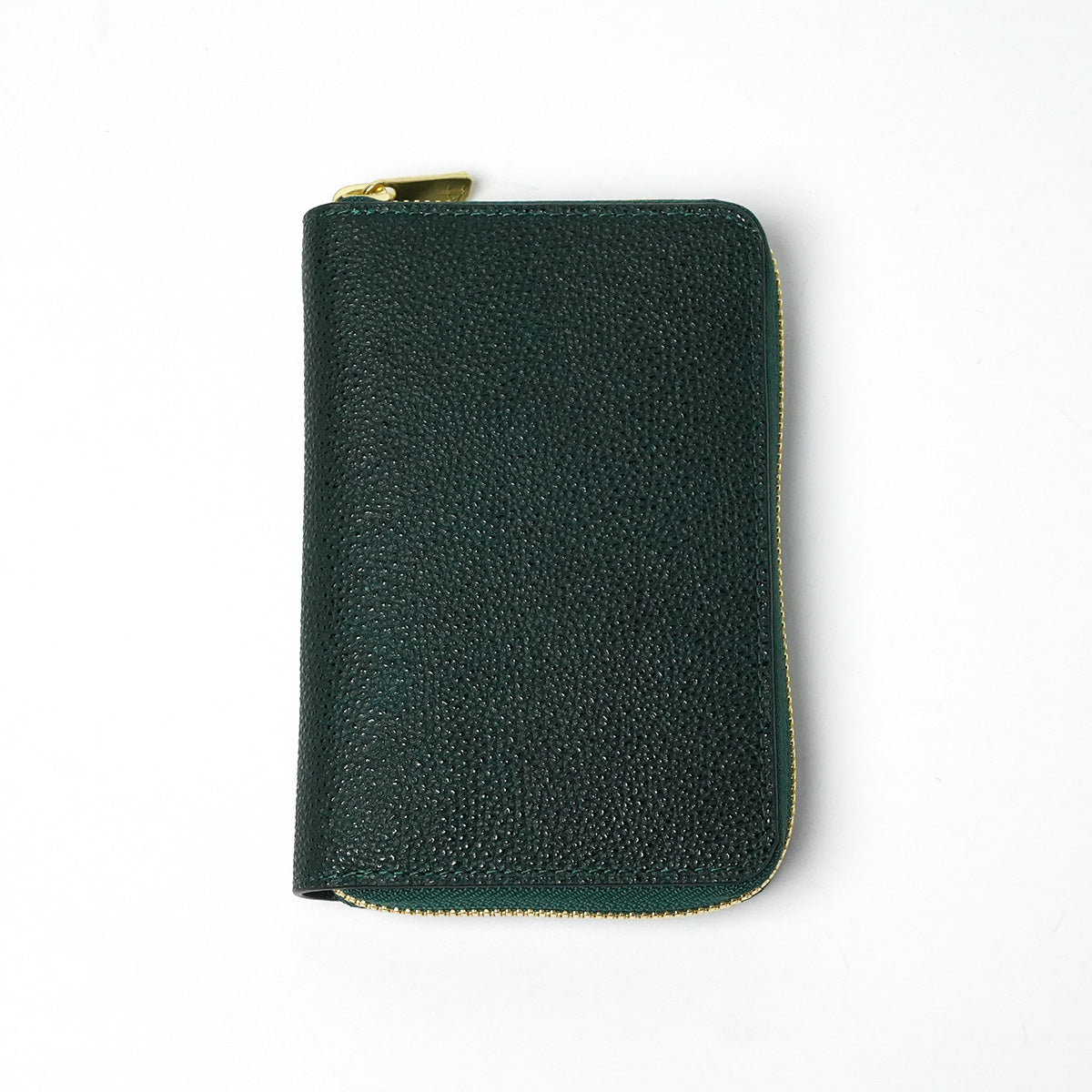 Himeji Kurozan Leather Round Zipper Half Wallet ZYS391