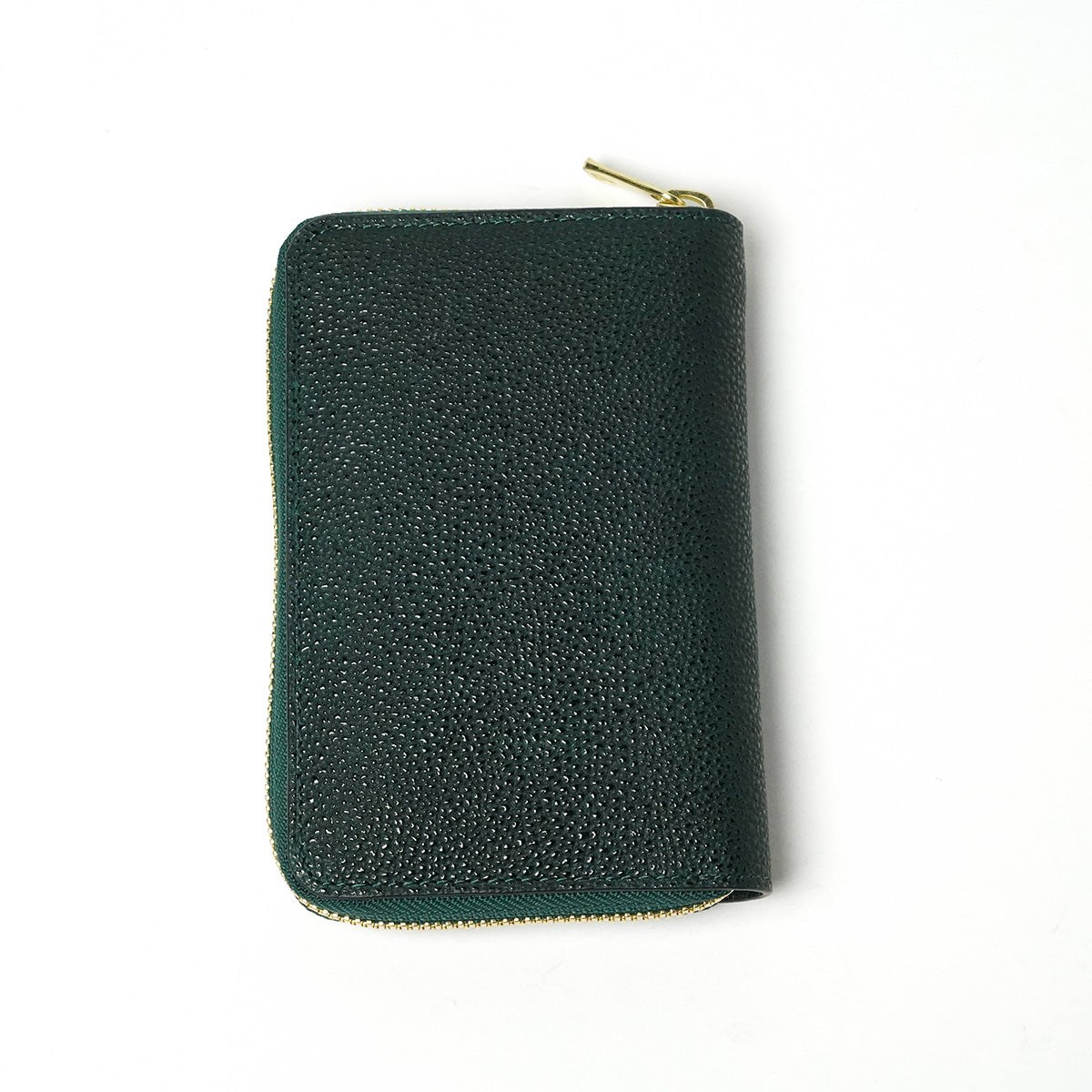 Himeji Kurozan Leather Round Zipper Half Wallet ZYS391