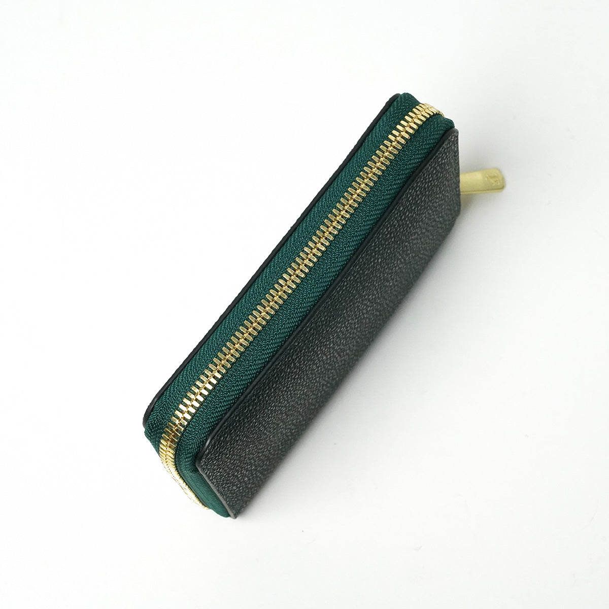 Himeji Kurozan Leather Round Zipper Half Wallet ZYS391