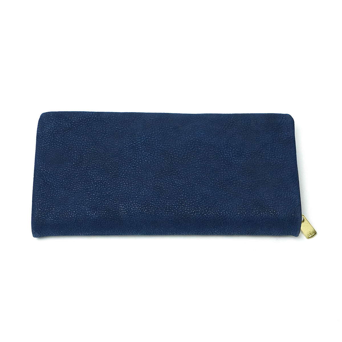 Indigo-dyed nubuck round zipper long wallet ZYS490