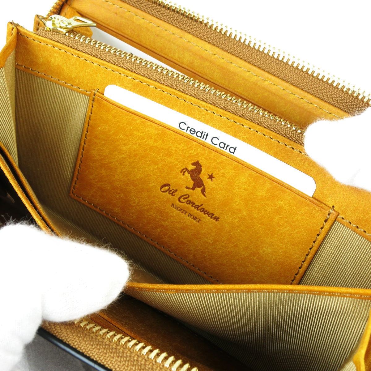 オイルコードバン ラウンドファスナー長財布 ZYS700