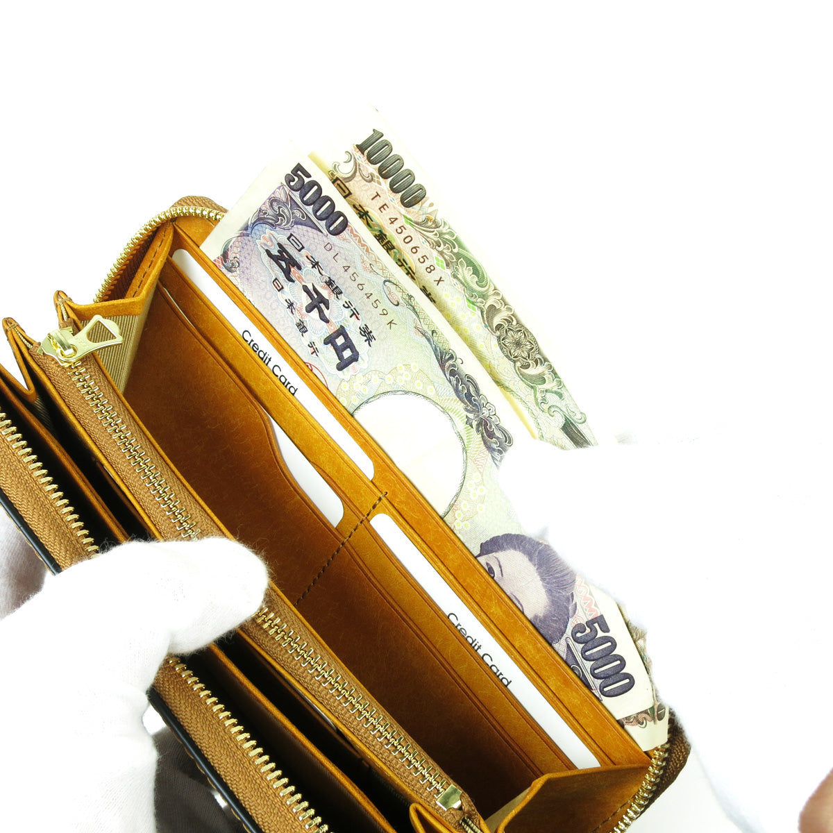 オイルコードバン ラウンドファスナー長財布 ZYS700