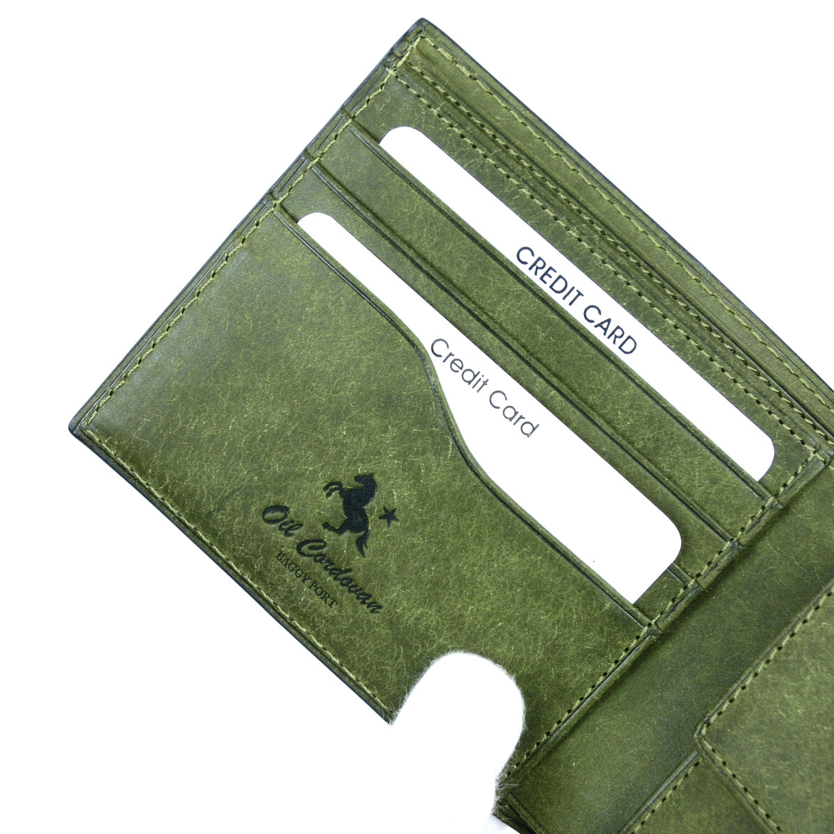 オイルコードバン 二つ折り財布 ZYS702