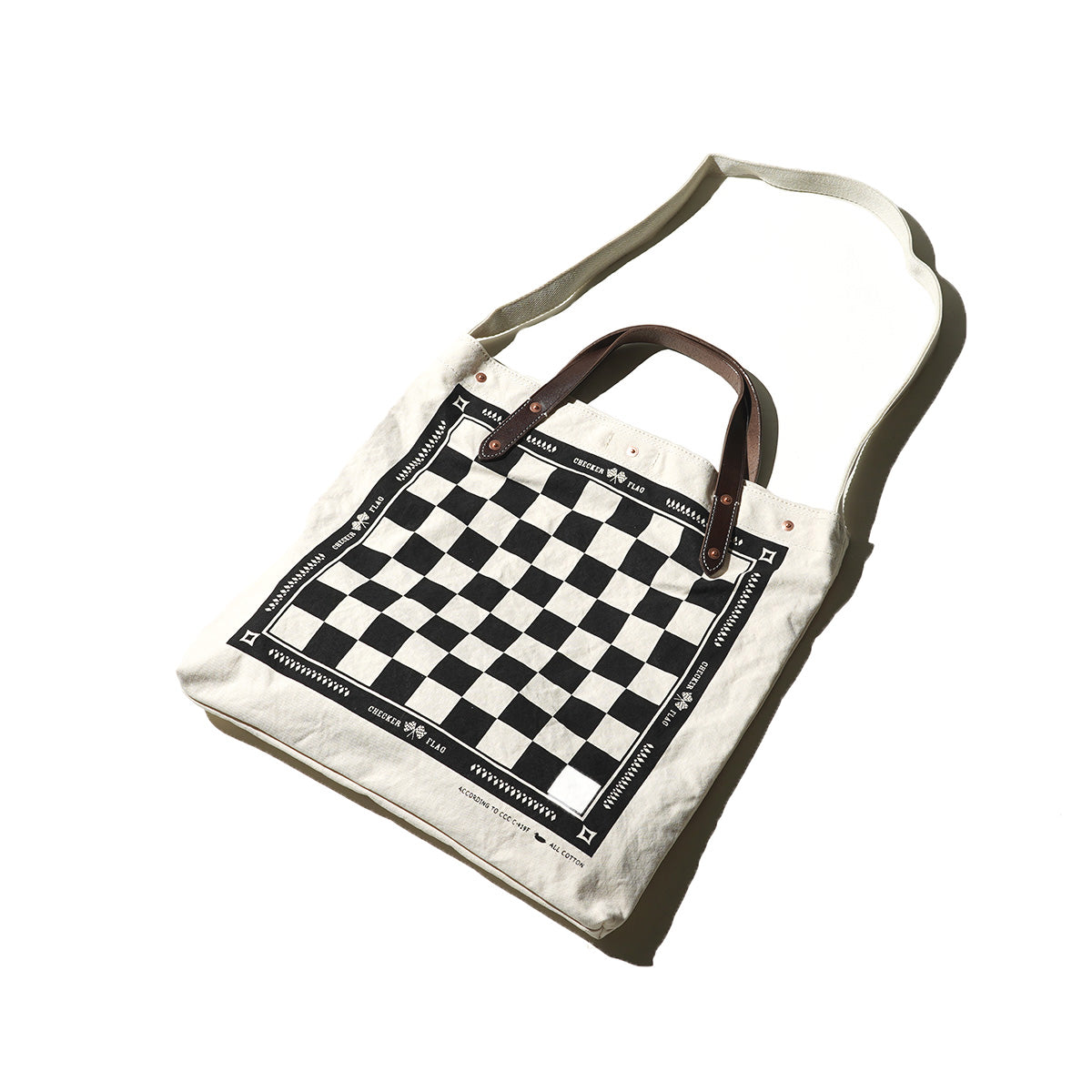 18oz Army Duck One-Shoulder Bag CHECKER FGRN002