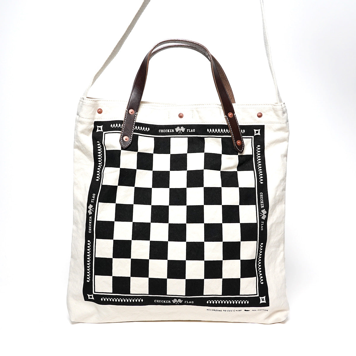18oz Army Duck One-Shoulder Bag CHECKER FGRN002