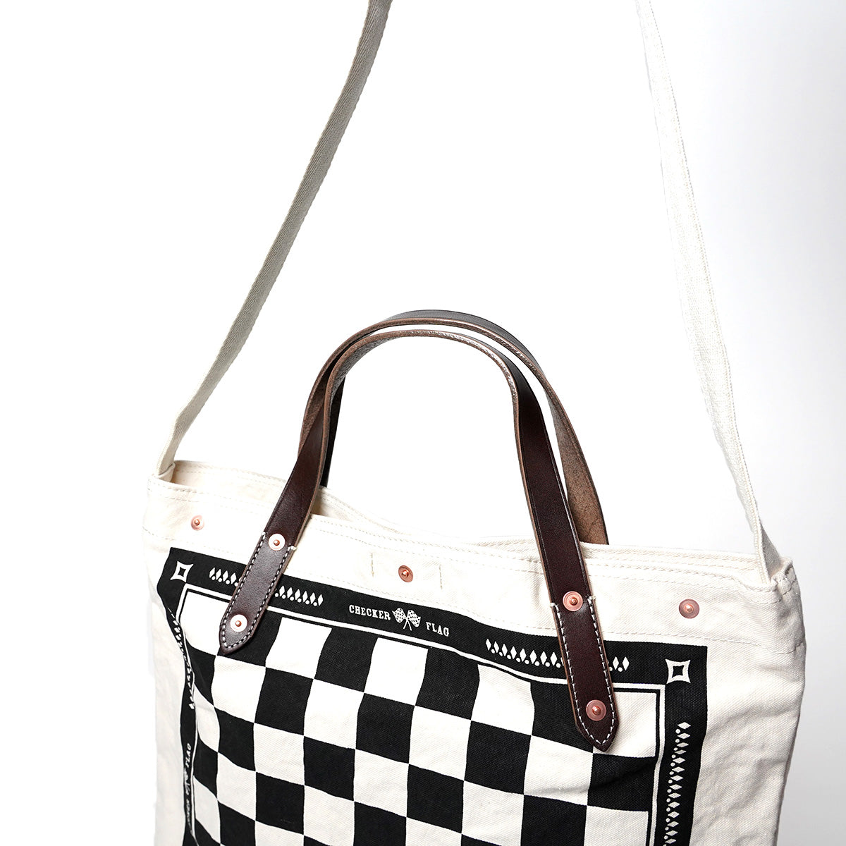 18oz Army Duck One-Shoulder Bag CHECKER FGRN002