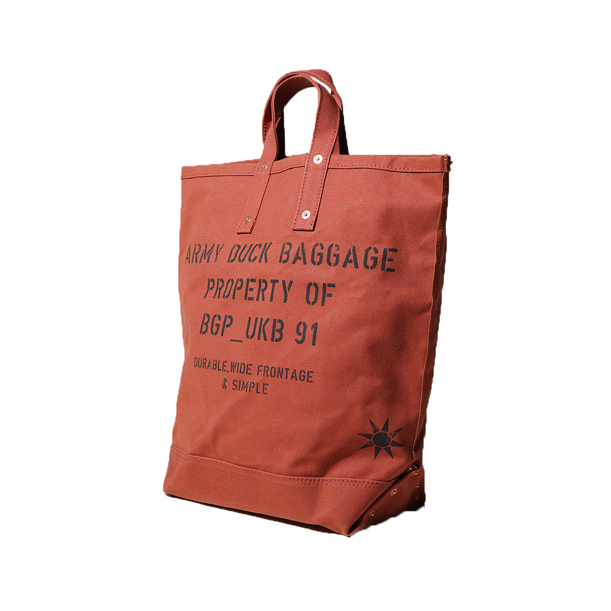 フレンチアーミーダック タテ型 ツールトートバッグ FGRN004