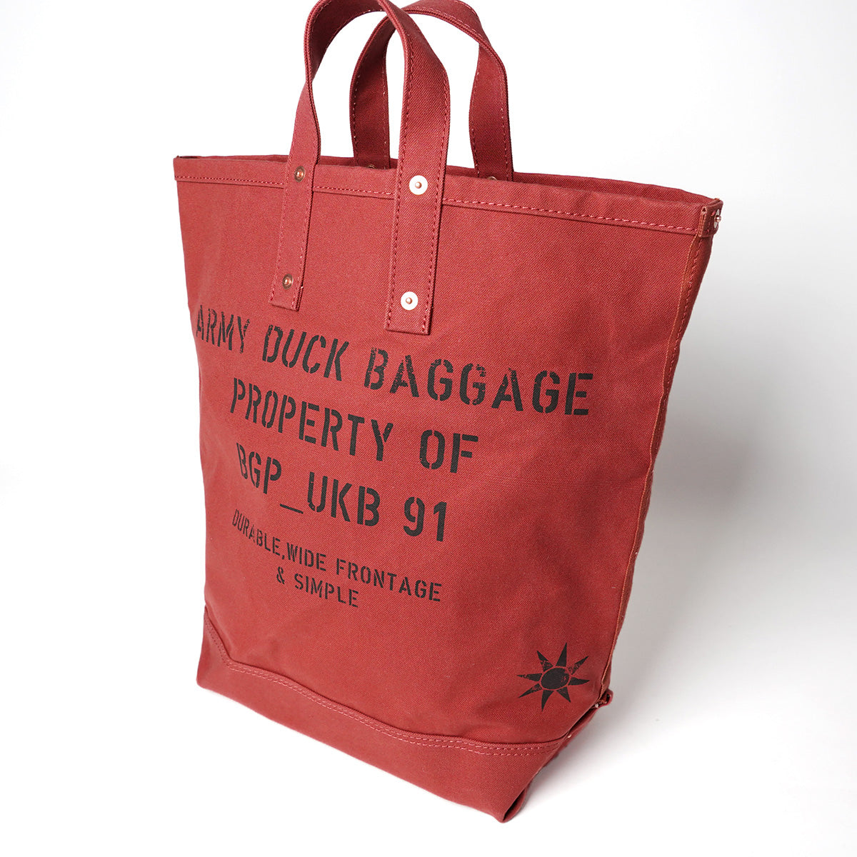 French Army Duck Vertical Tool Tote Bag FGRN004