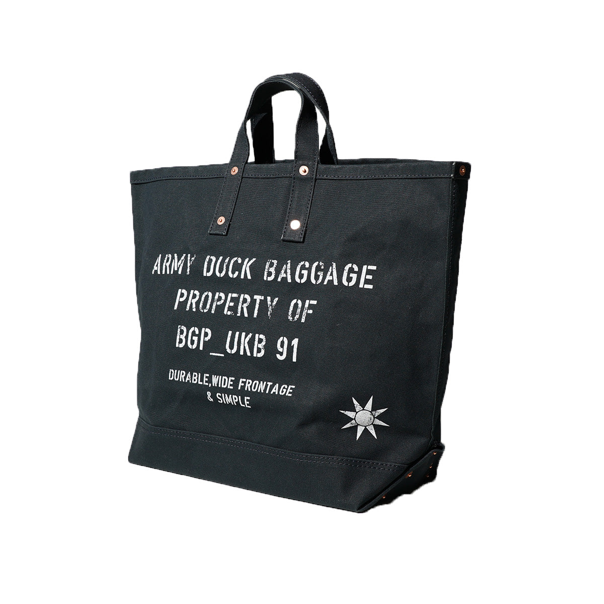 French Army Duck Horizontal Tool Tote Bag FGRN005