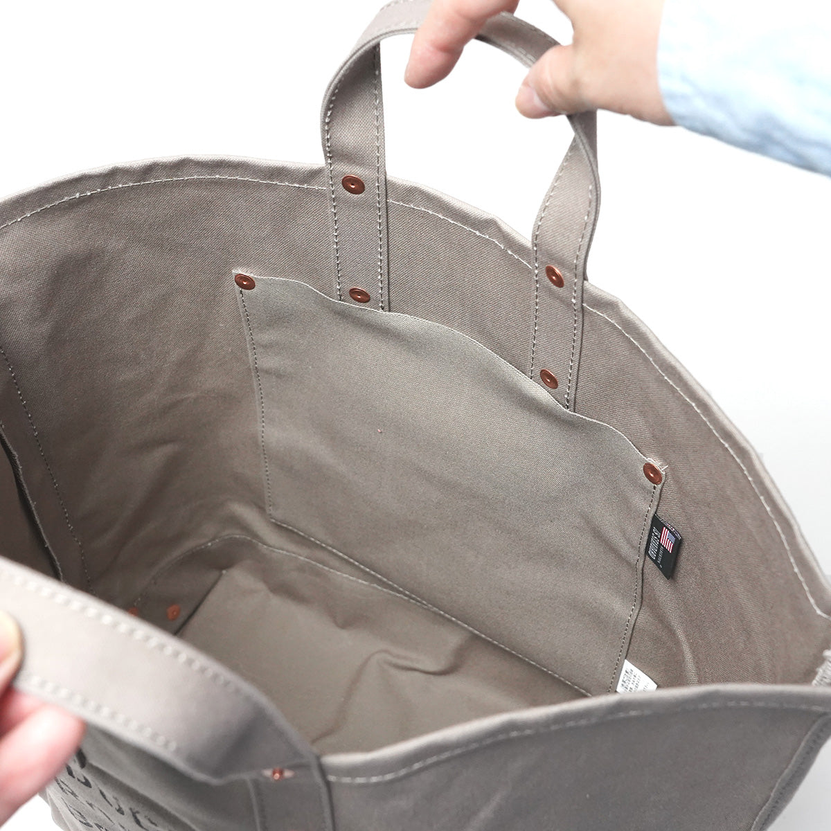 French Army Duck Horizontal Tool Tote Bag FGRN005