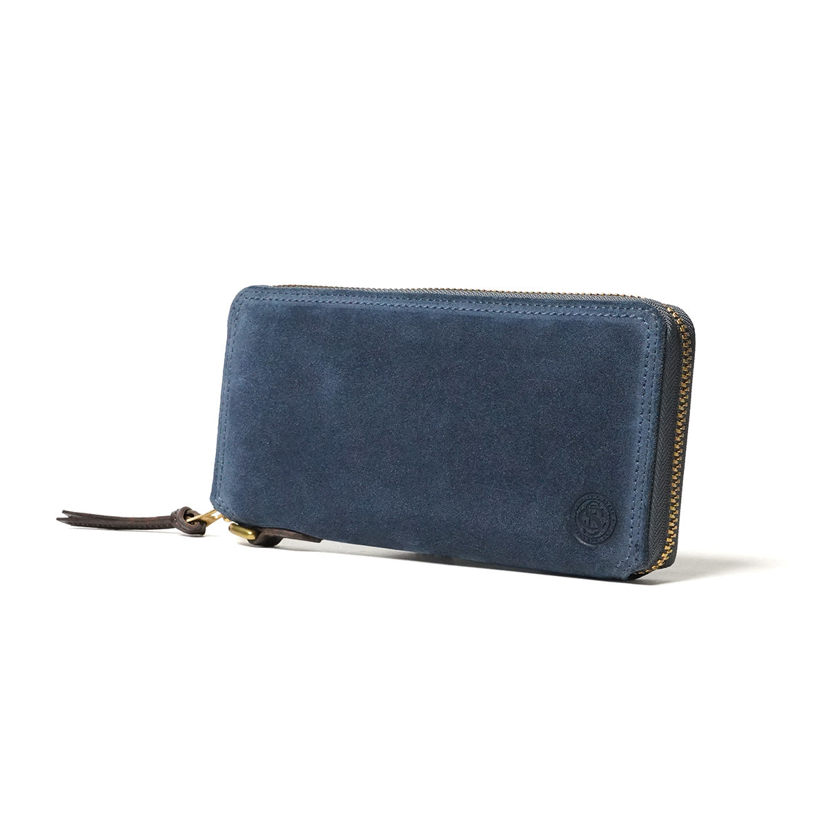 油麂皮圓拉鍊長皮夾 FZKM10 