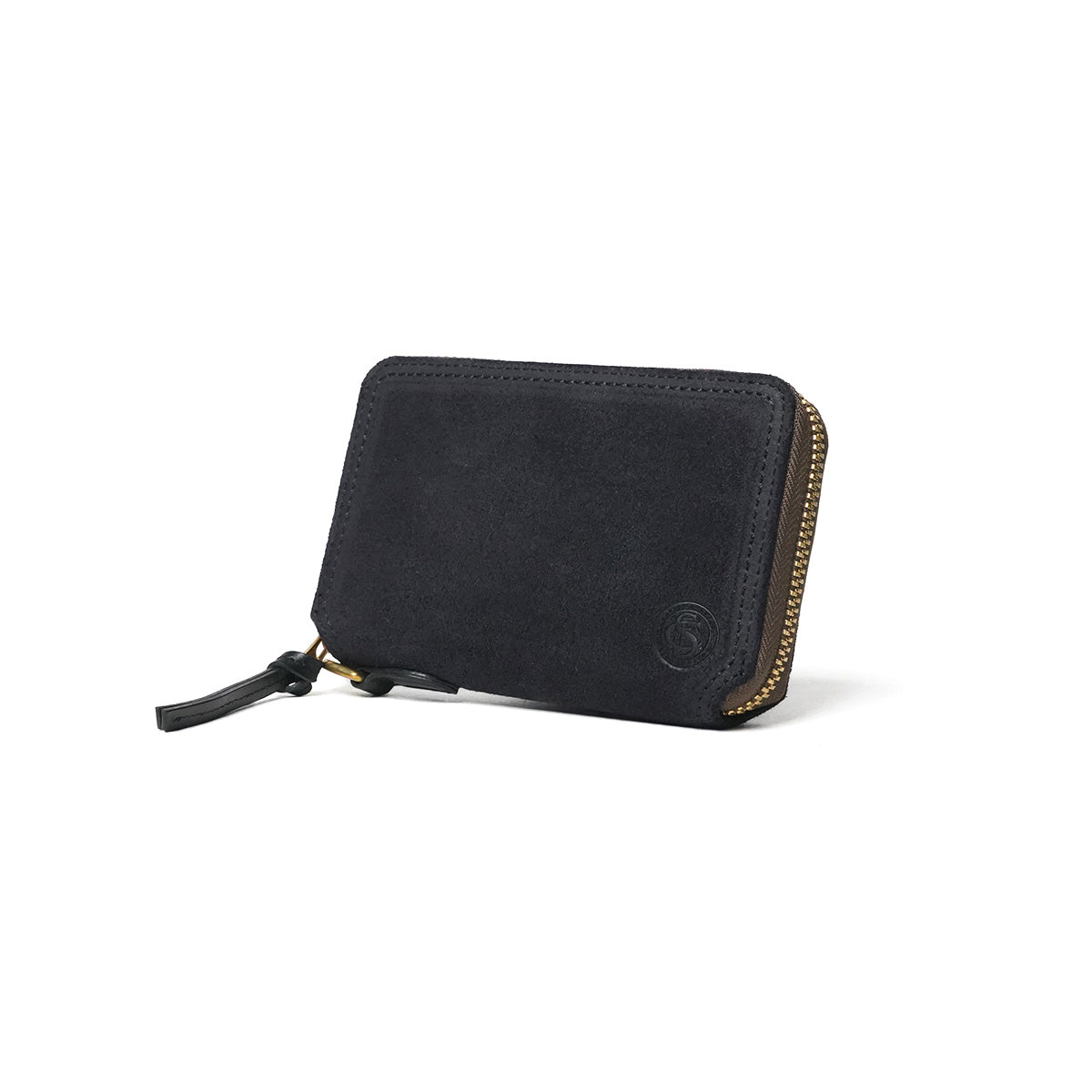 Oil suede round zipper half wallet FZKM11 