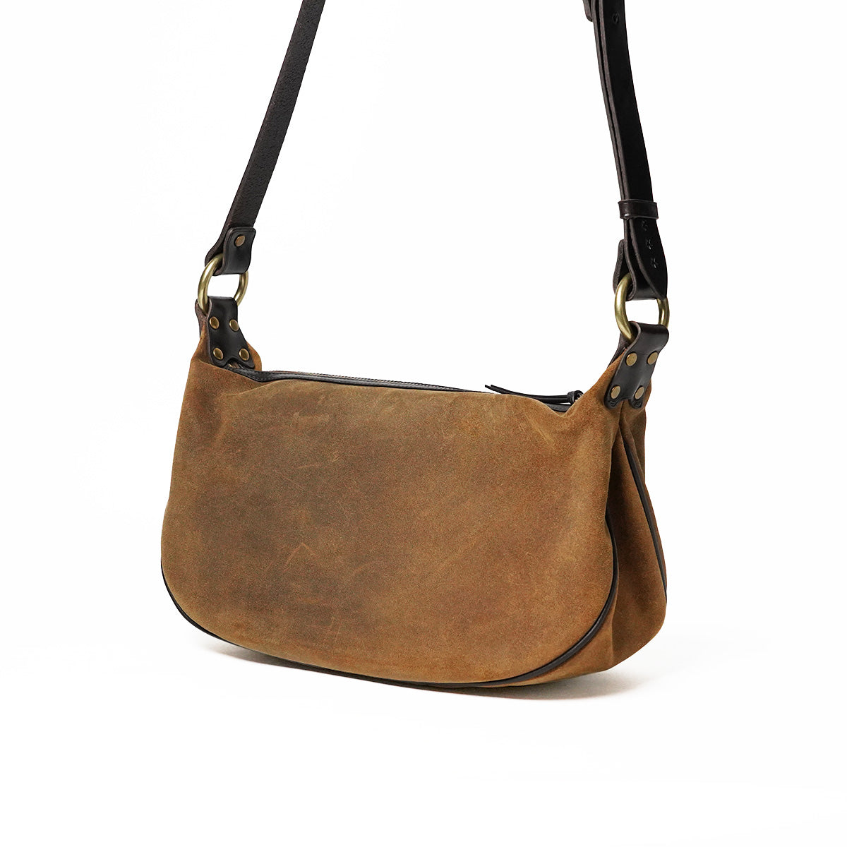 Oiled suede shoulder bag FZKM2001 