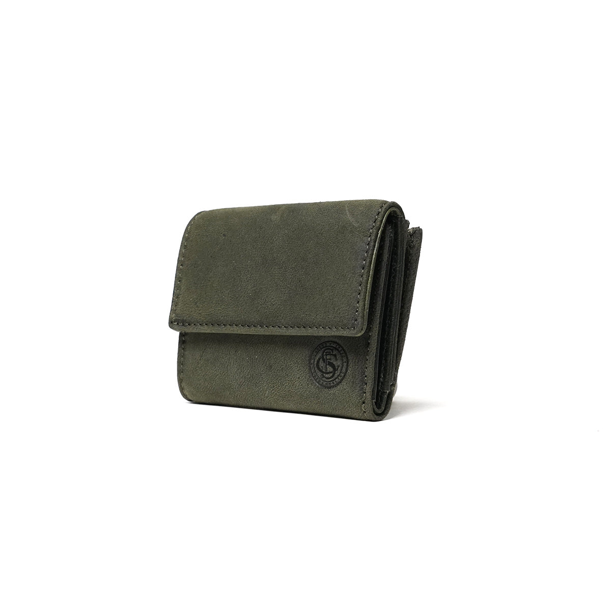 Waxed Elk Leather Tri-fold Wallet FZKM853 