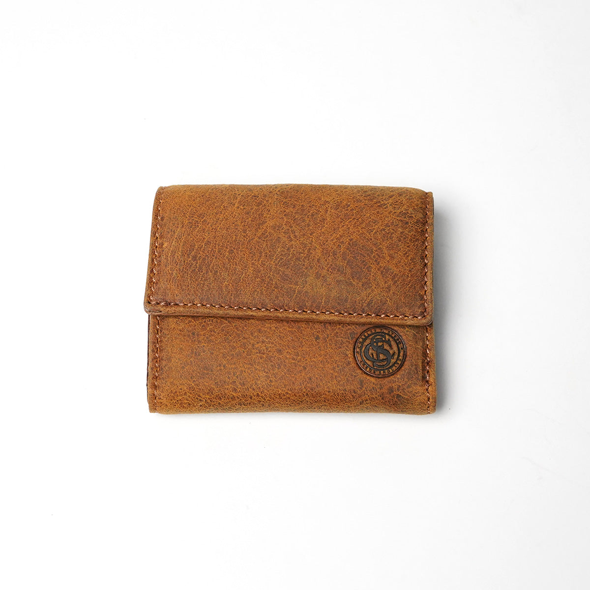 WAXED ELK Leather 三つ折り財布 FZKM853