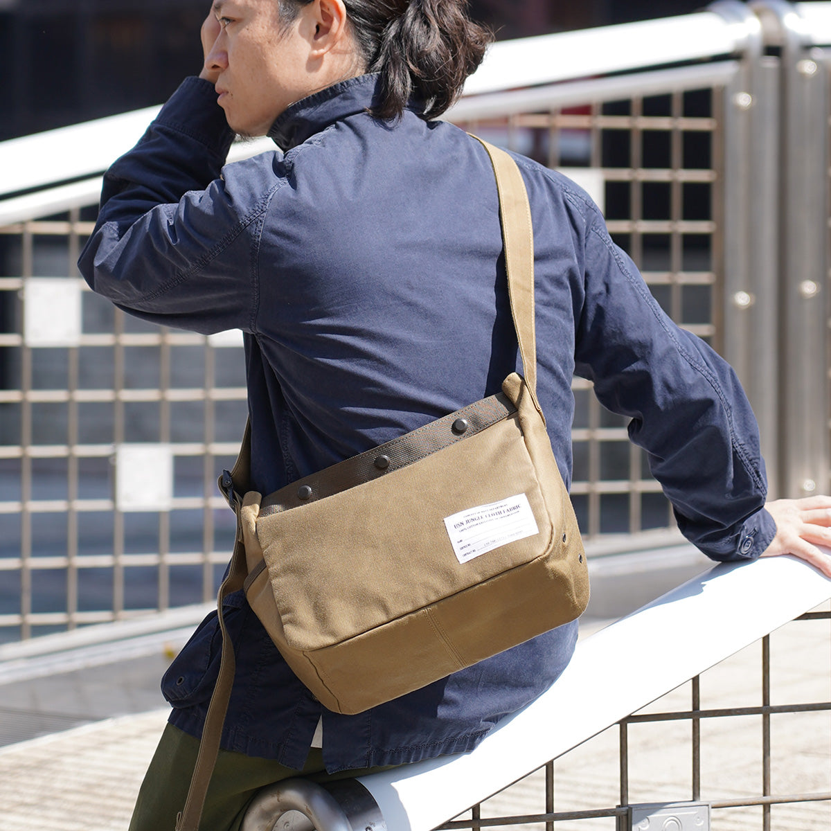 JUNGLE CLOTH -ジャングルクロス- ニュースペーパー ショルダーバッグ Sサイズ GRN7700