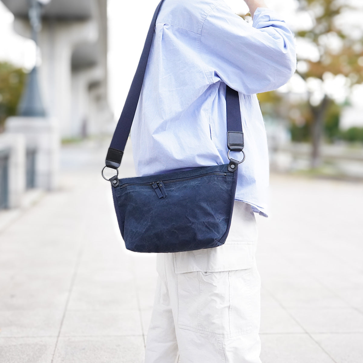TIGER CANVAS Mini Shoulder Bag GRN880