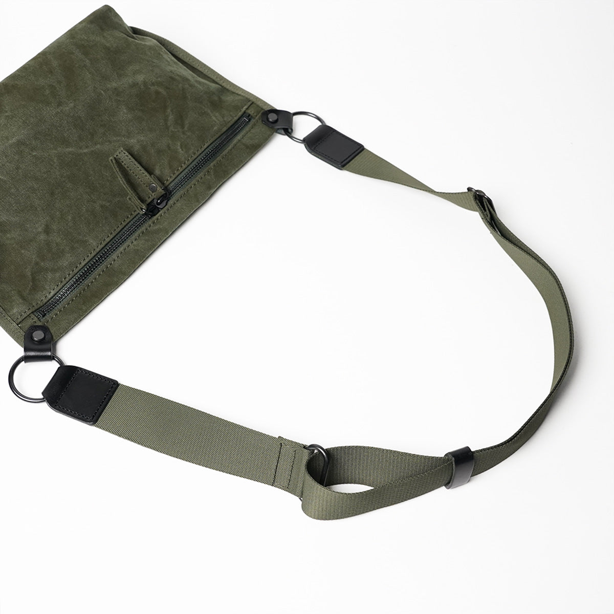 TIGER CANVAS Mini Shoulder Bag GRN880