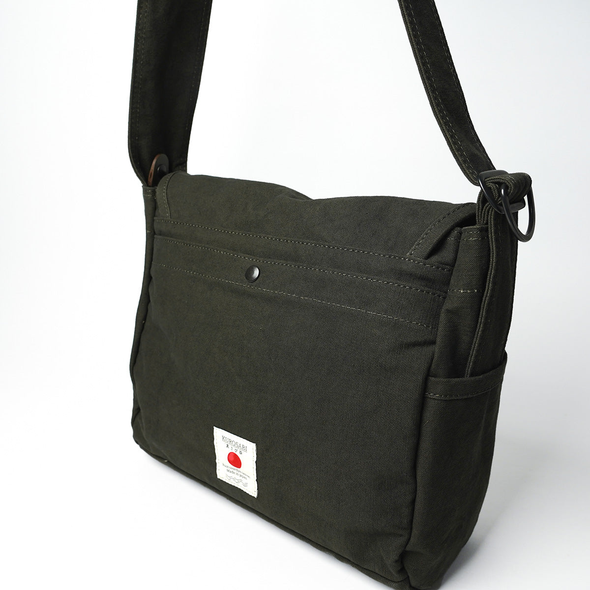 KUROSABI - Black Rust Dye - Flap Shoulder Bag M GRN9601