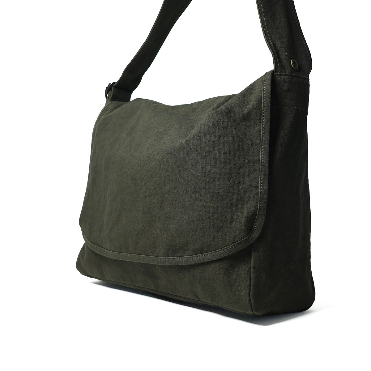 KUROSABI - Black Rust Dye - Flap Shoulder Bag L GRN9602