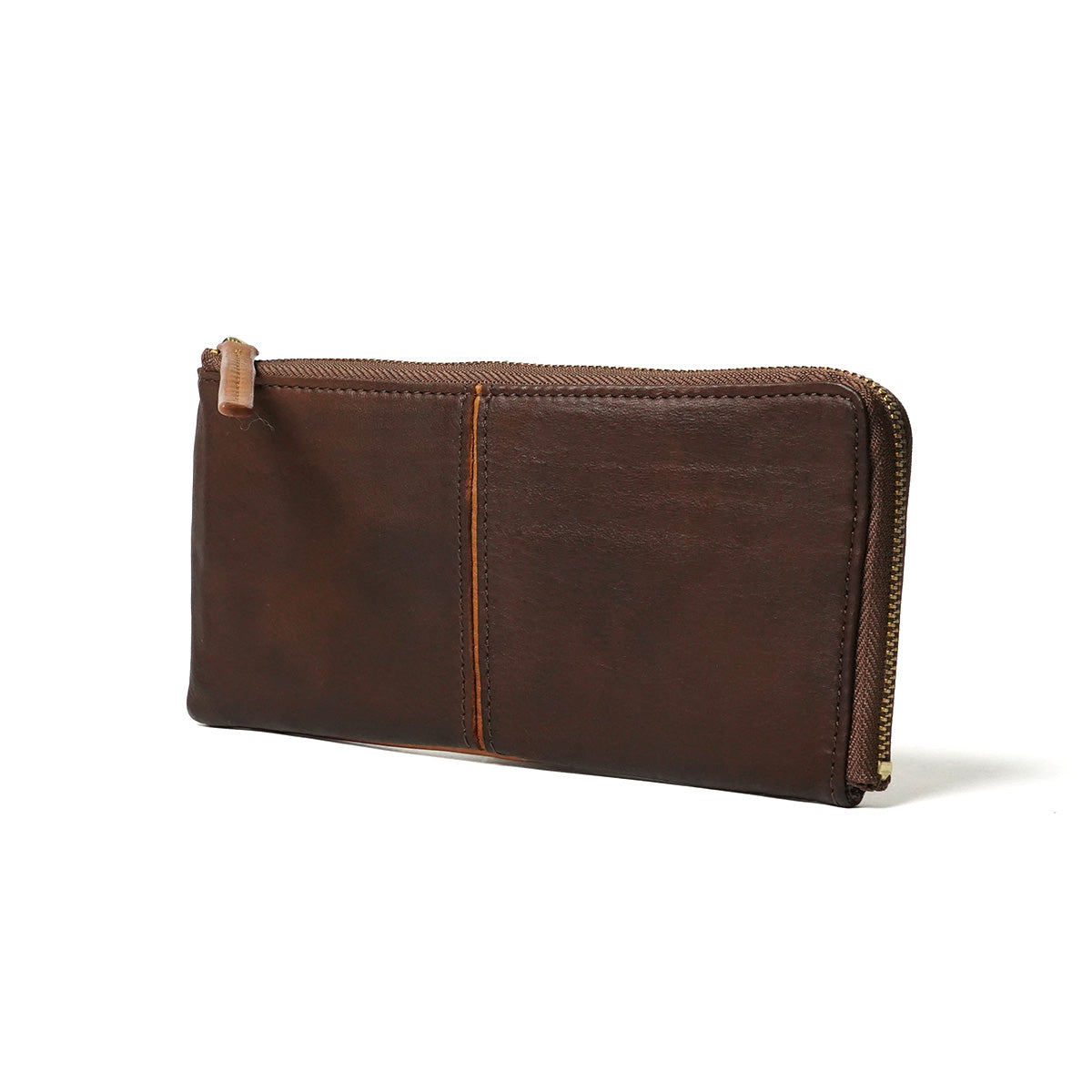 Full Chrome Wash L-Zip Long Wallet HRD410