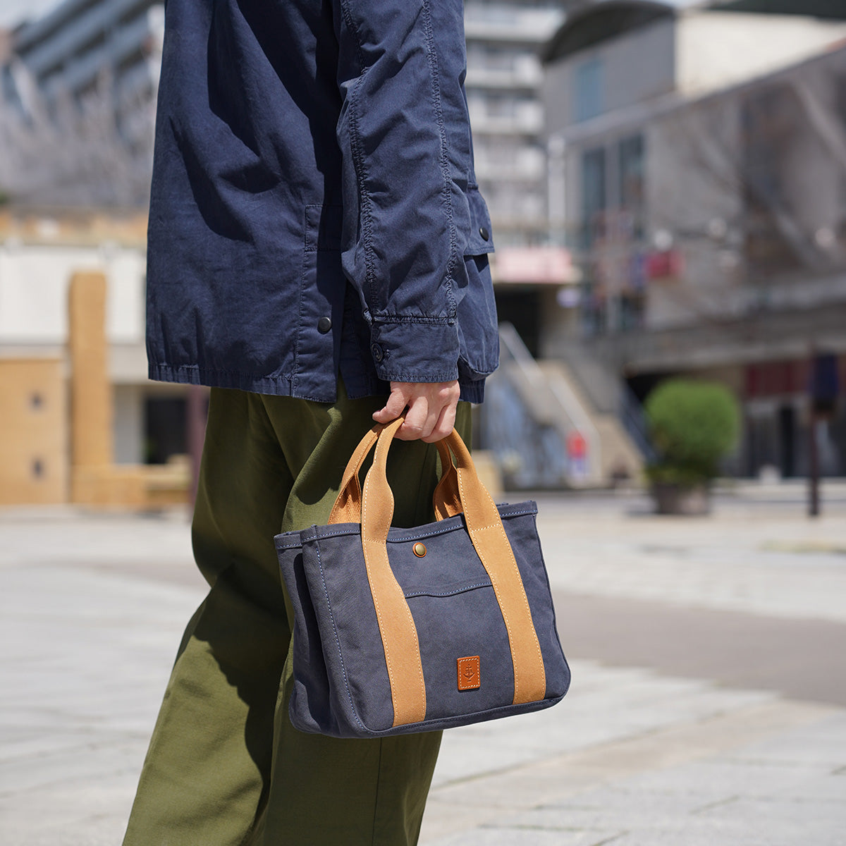 18盎司Army Duck Bio Divided Tote Bag，小號，LGRN4020