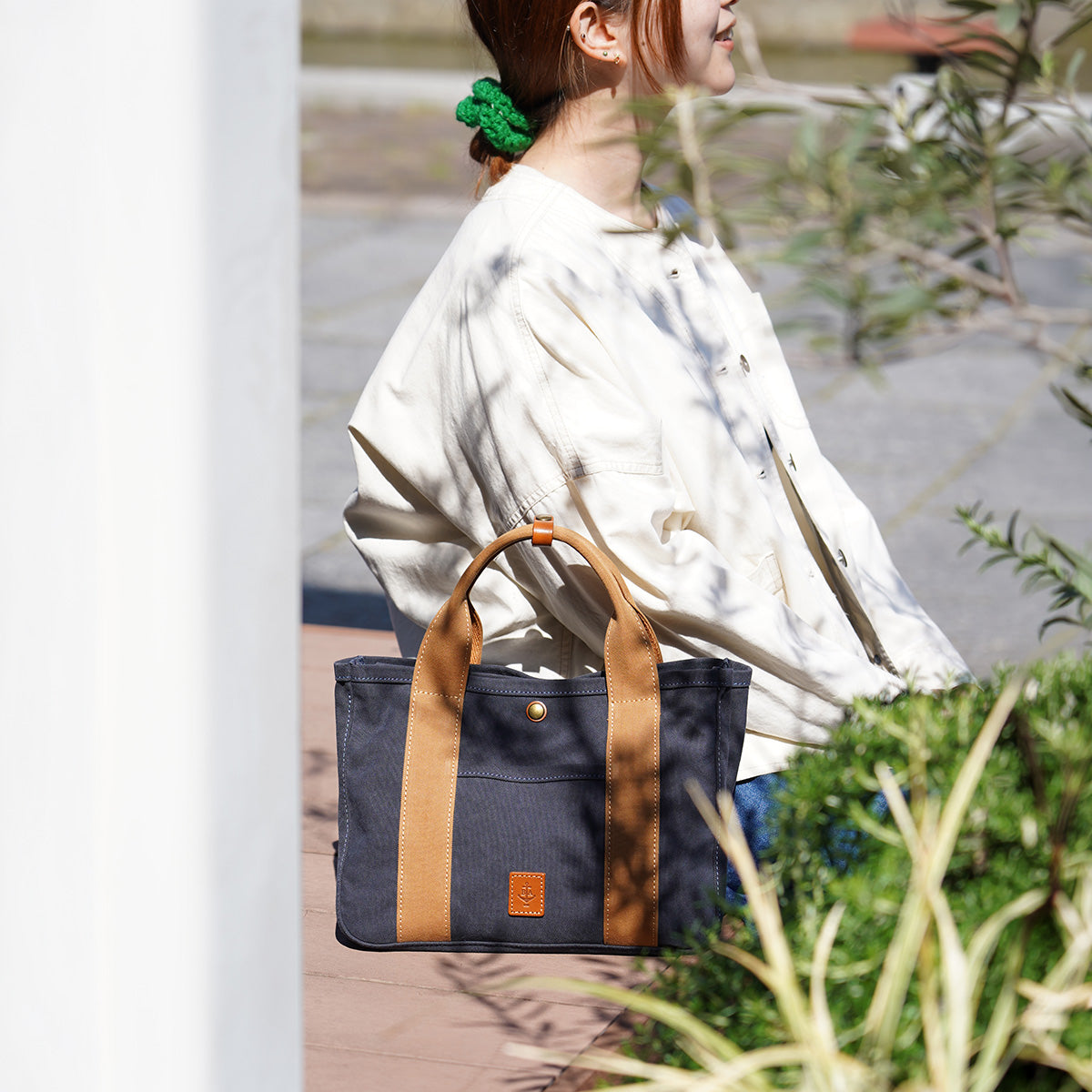 18盎司Army Duck Bio Divided Tote Bag，小號，LGRN4020
