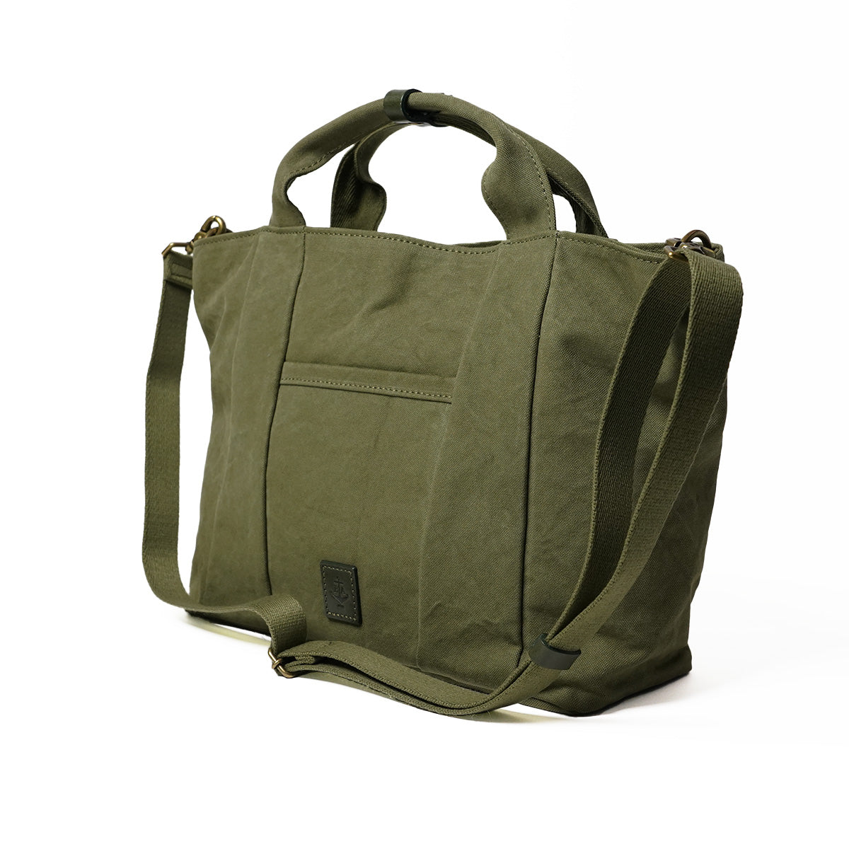 18oz Army Duck Bio Tote Shoulder Bag LGRN4024