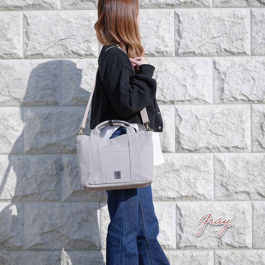 18oz Army Duck Bio Tote Shoulder Bag LGRN4024