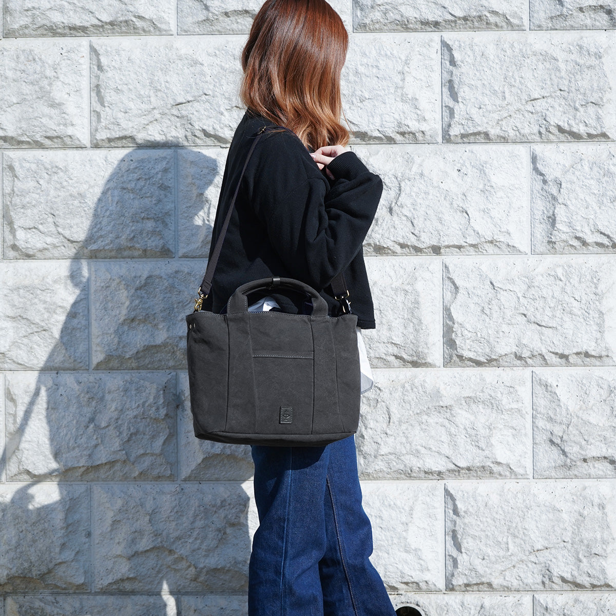18oz Army Duck Bio Tote Shoulder Bag LGRN4024