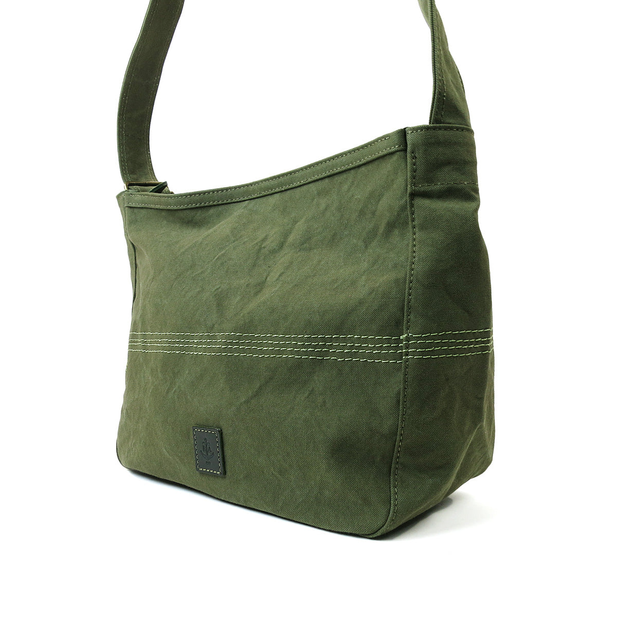 18oz Army Duck Bio Shoulder Bag, Medium, LGRN4025