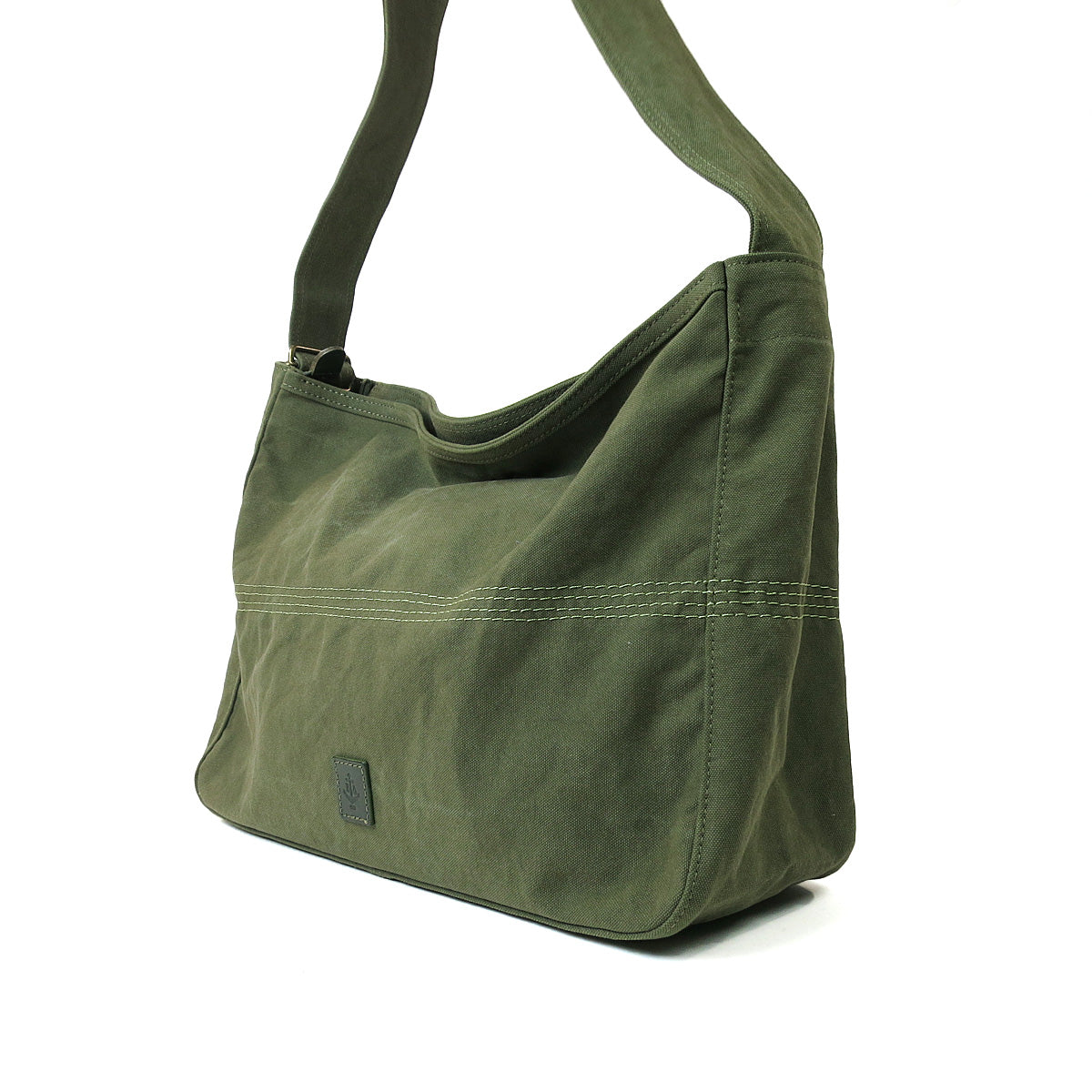 18oz Army Duck Bio Shoulder Bag, Large, LGRN4026