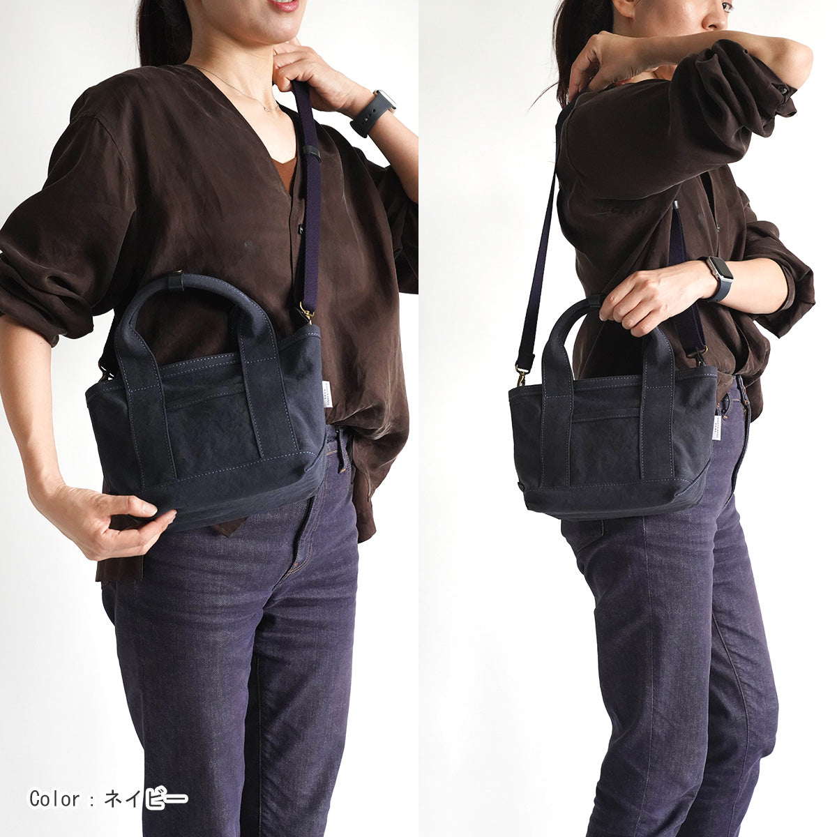 18oz Army Duck Bio Tote Shoulder Bag Mini LGRN4030 