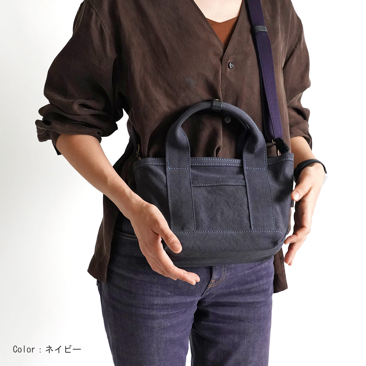 18oz Army Duck Bio Tote Shoulder Bag Mini LGRN4030 