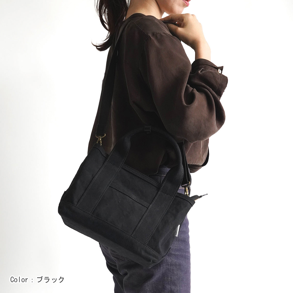 18oz Army Duck Bio Tote Shoulder Bag LGRN4031 