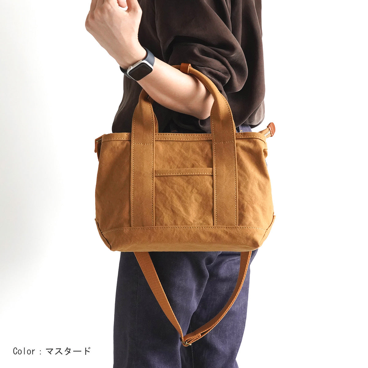 18oz Army Duck Bio Tote Shoulder Bag LGRN4031 