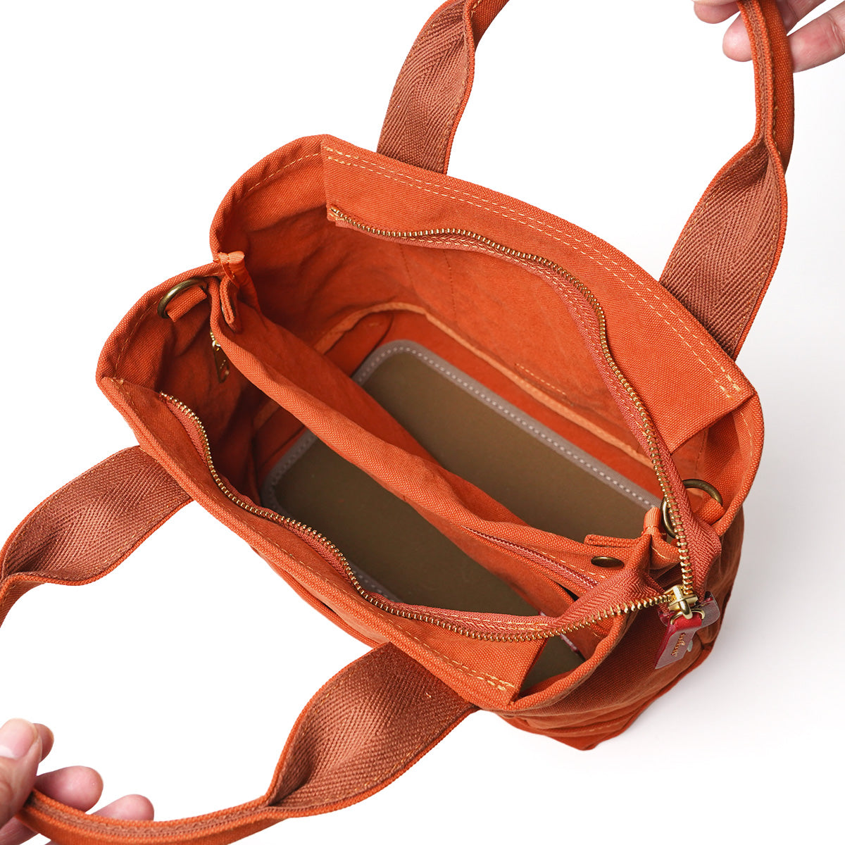 18oz Army Duck Bio Tote Shoulder Bag LGRN4031 