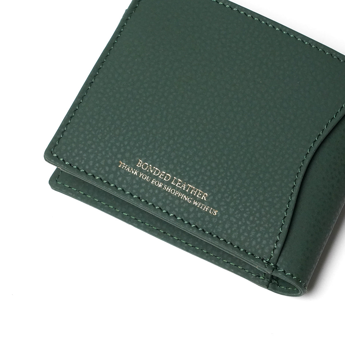 エンボス リサイクルレザー 二つ折り財布 LZKM142