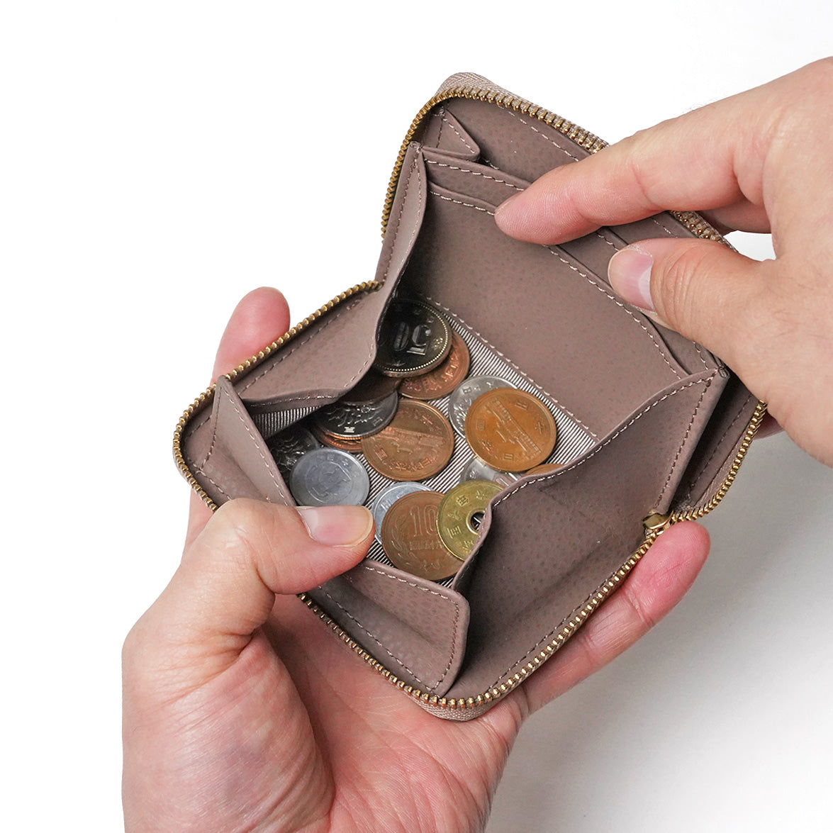 エンボス リサイクルレザー 小銭入れ LZKM143