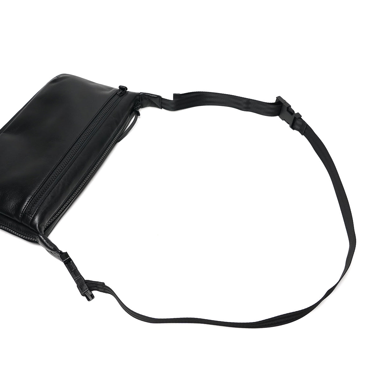 Glossy Expandable Horizontal Shoulder Bag M LZKM1502