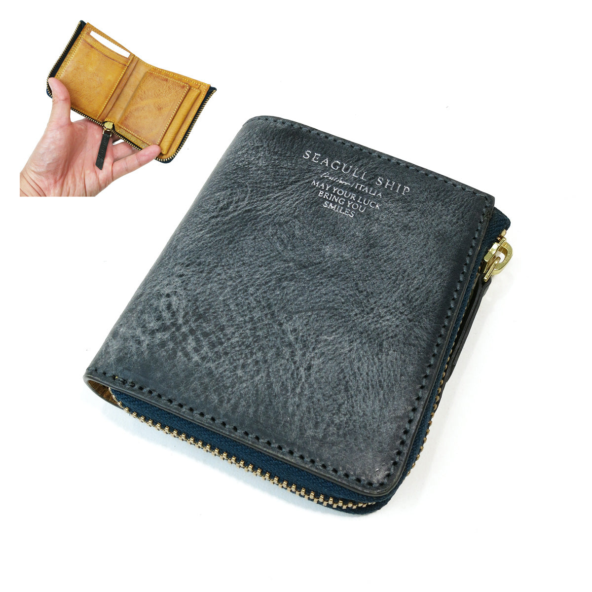 アラスカレザー ミニ財布 SZKM33