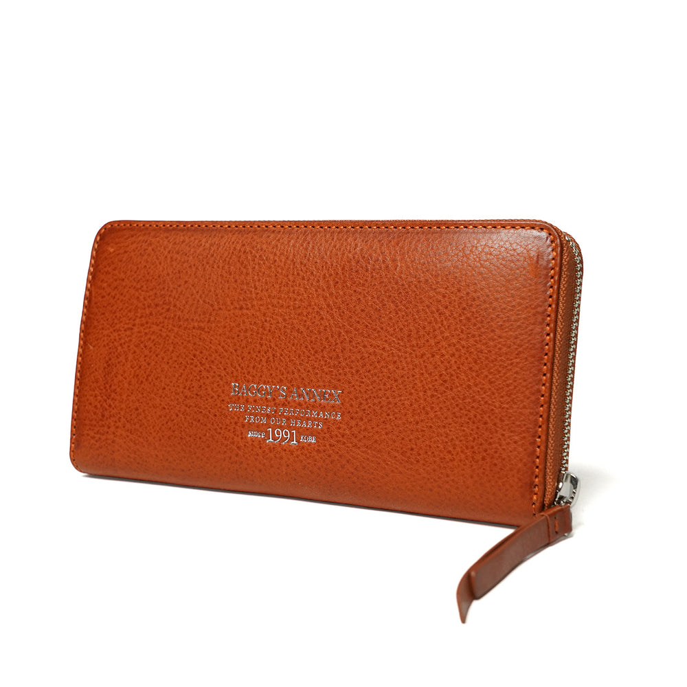 Natural Box Round Zipper Long Wallet LZKM3600