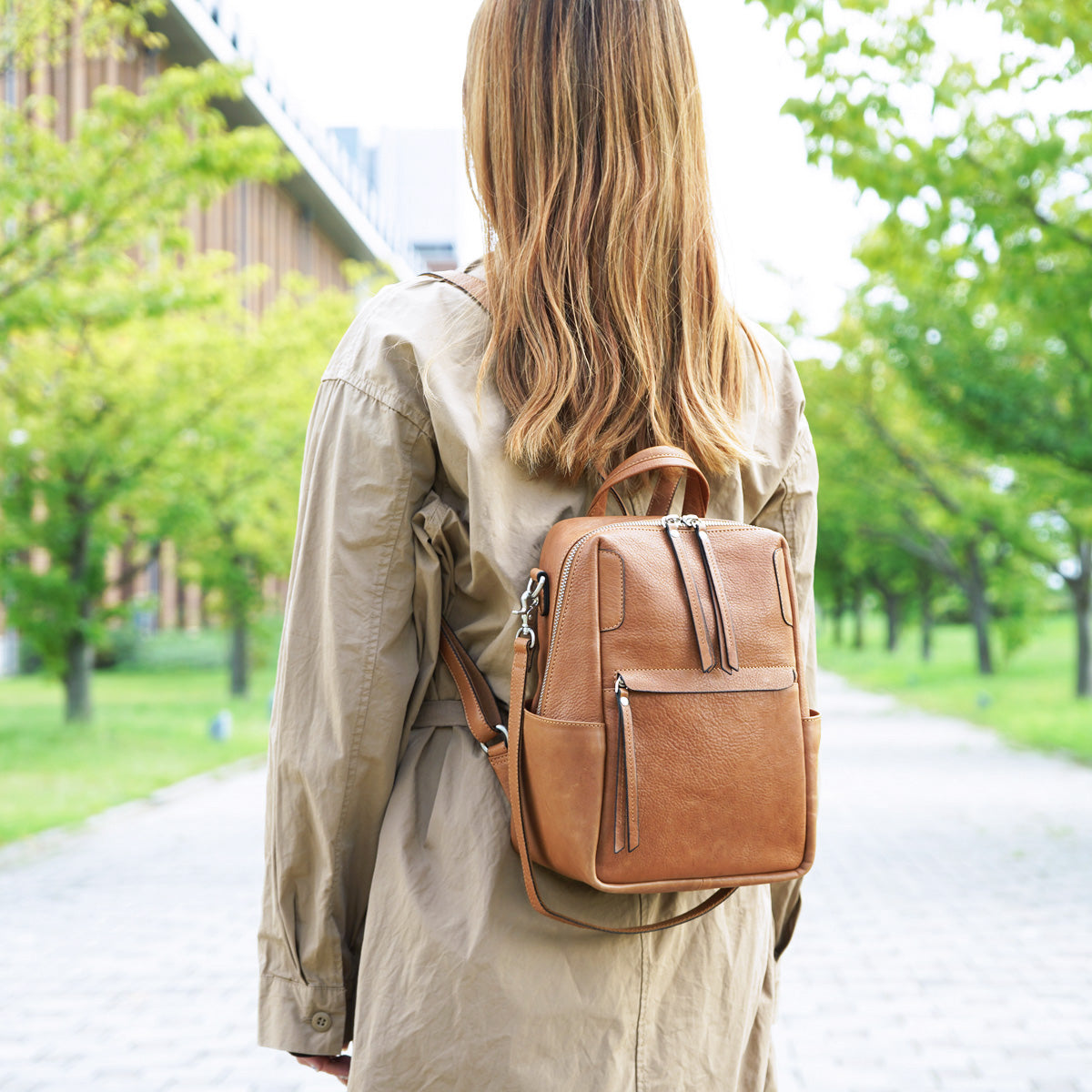 BAFU Leather 2-Way Backpack LZKM5001 