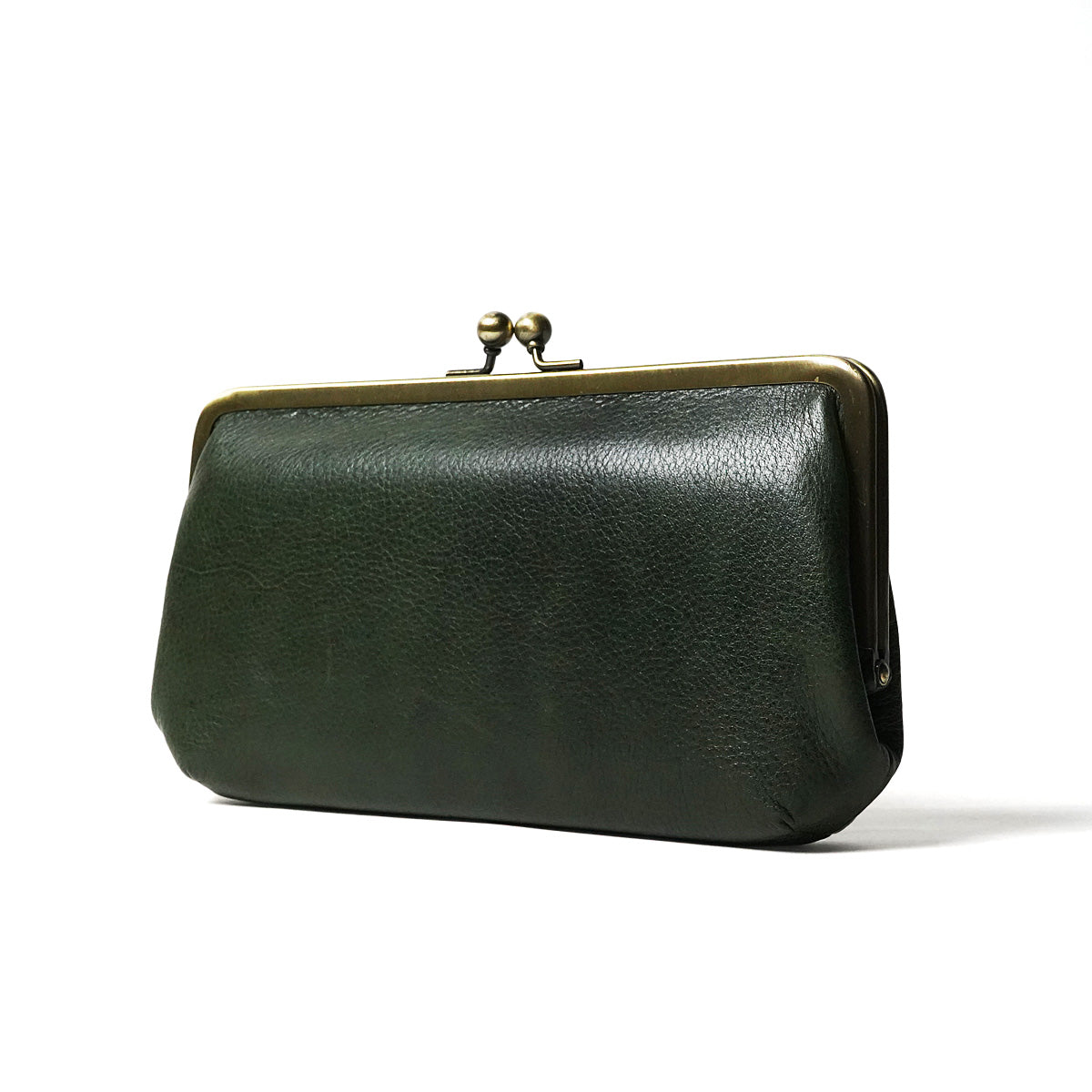 BAFU Leather - Buff Leather - Clasp Purse Long Wallet LZKM783