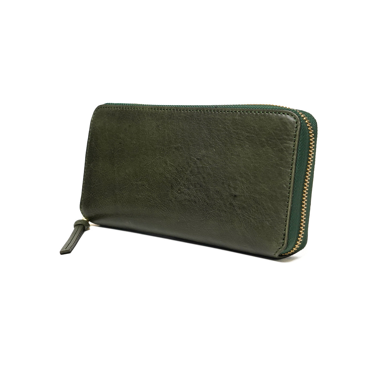 BAFU Leather - Buff Leather - Accordion Round Zipper Long Wallet LZKM787