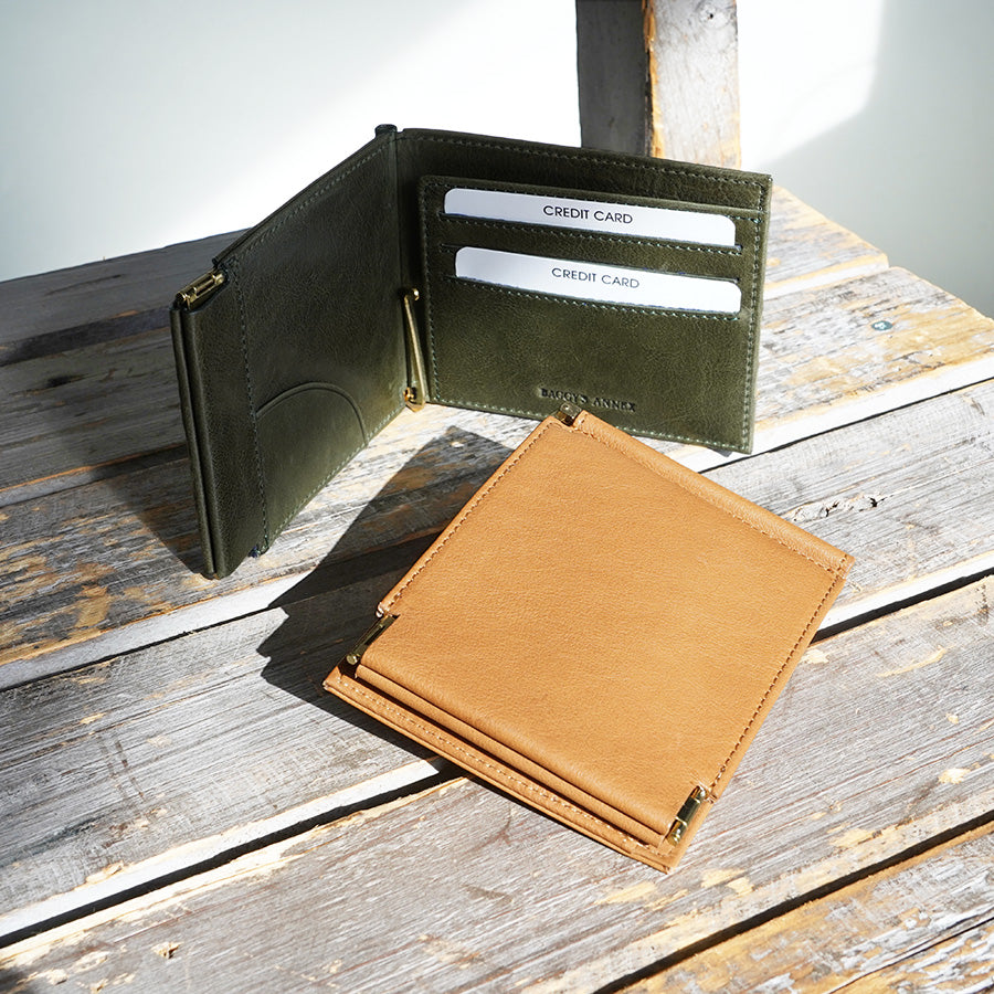 BAFU Leather - Buff Leather - Bill Clip with Coin Purse LZKM789